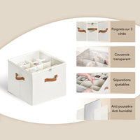 Range chaussures avec séparateurs ajustables