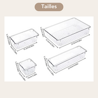 Boites transparentes organisation