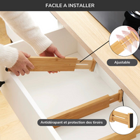 Séparateurs de tiroirs - Pack de 4